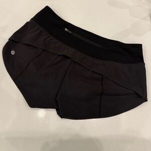 Lululemon Athletica Speed Up Low-Rise Lined Short 2.5" Black 4